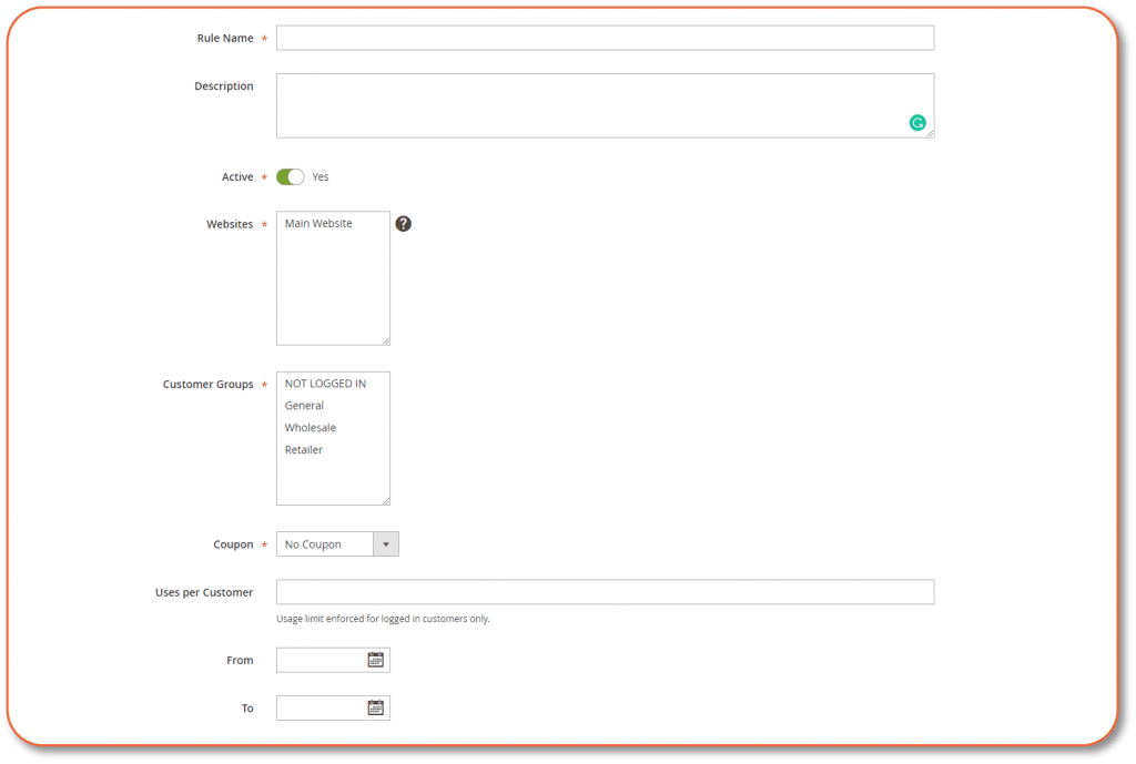 set cart price rules name in Magento 2