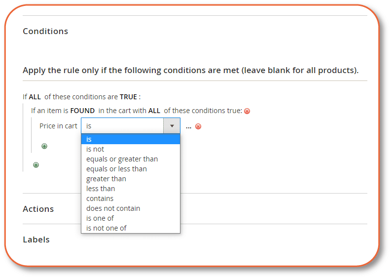 equal or greater than parameter