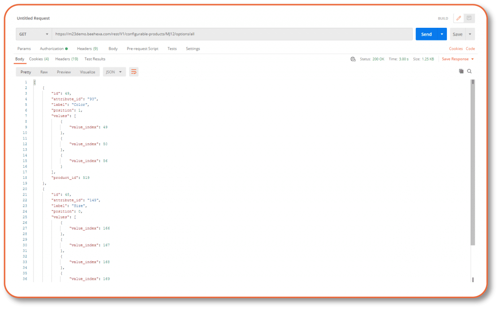 get id value for the given sku