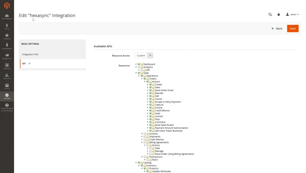 API resources