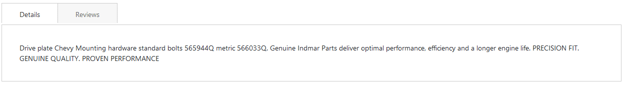 Product Description from Infor Syteline to Magento with HexaSync 2 the data's description