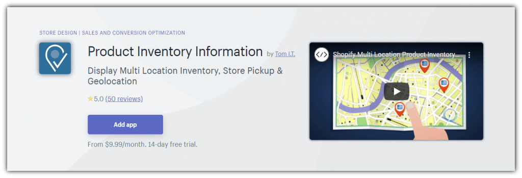 Product Inventory Information