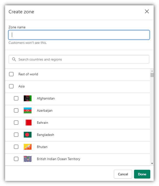 Shipping profile 16