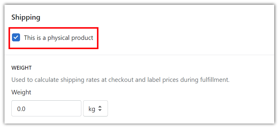 Physical product