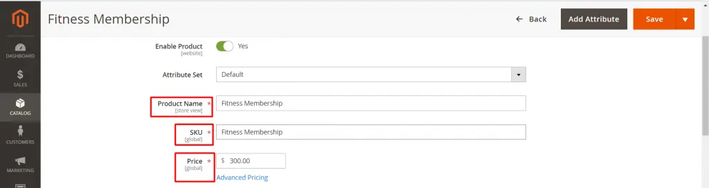 Magento Product Types Tutorial - Grouped Product and Virtual Product 16 complete the required settings