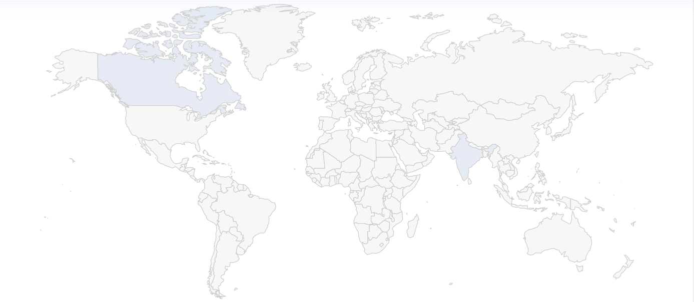 square's customers by country 