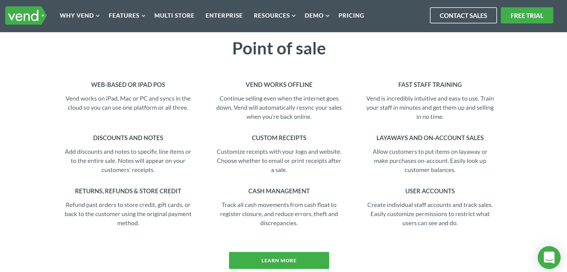 An Introduction to Vend POS Software 3 Vend POS features
