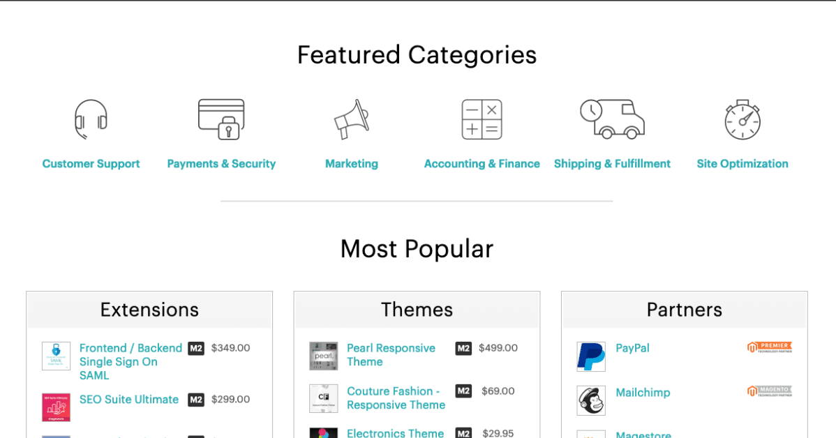 Magento Open Source vs Magento Commerce 7 magento app marketplace
