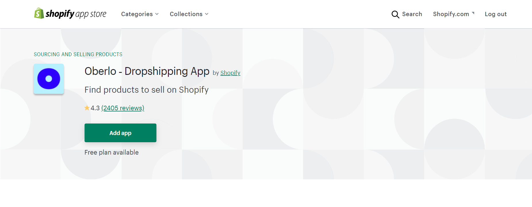 oberlo shopify dropshipping app
