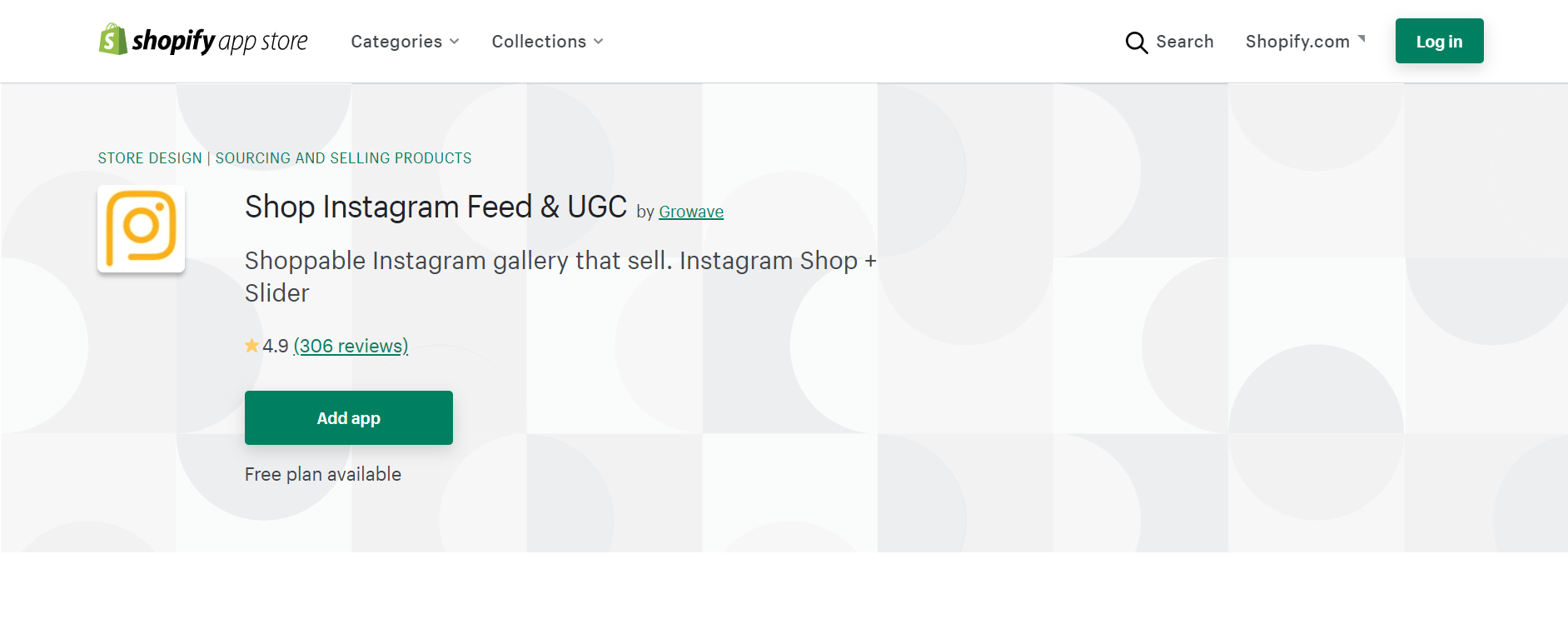 shop instagram feed & ugc growave shopify