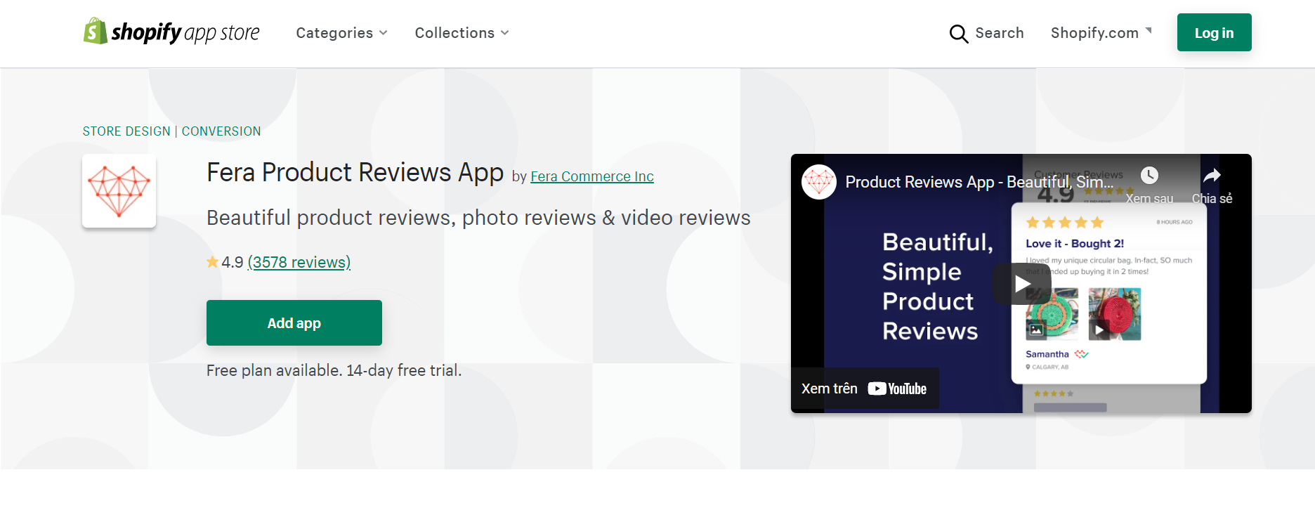 fera product reviews app