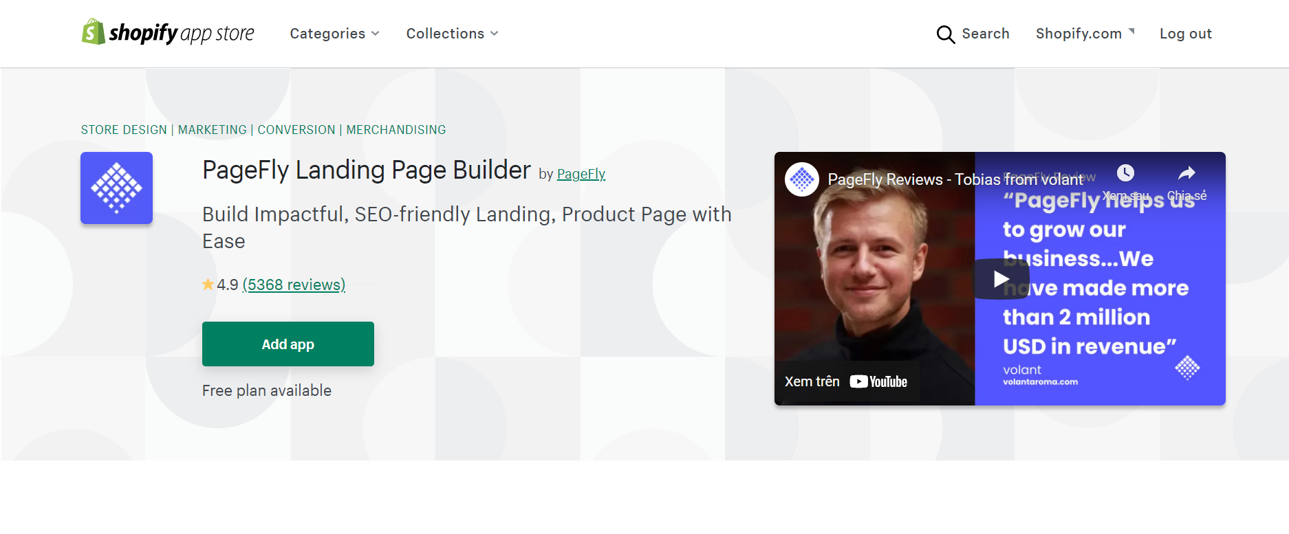 pagefly landing page builder