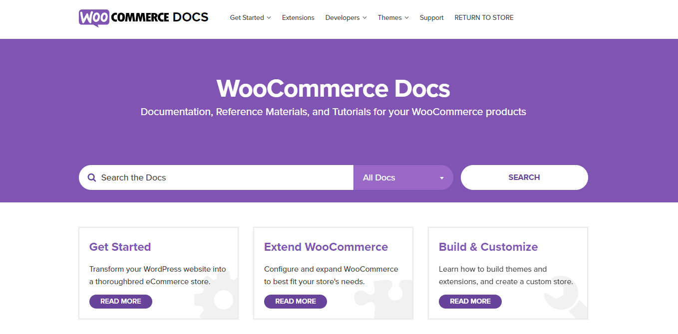 woocommerce documentation