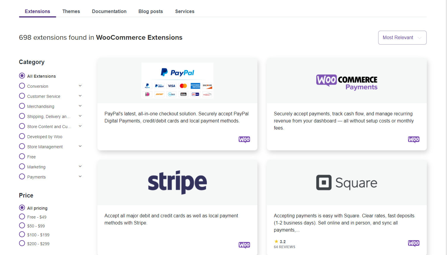 woocommerce extensions marketplace