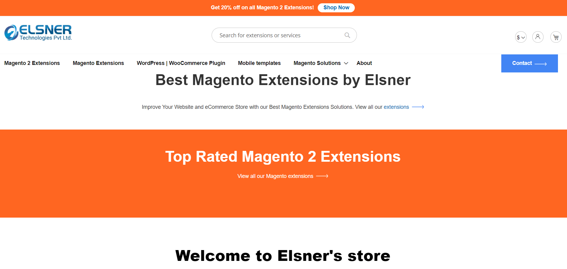 Magento extension provider Website