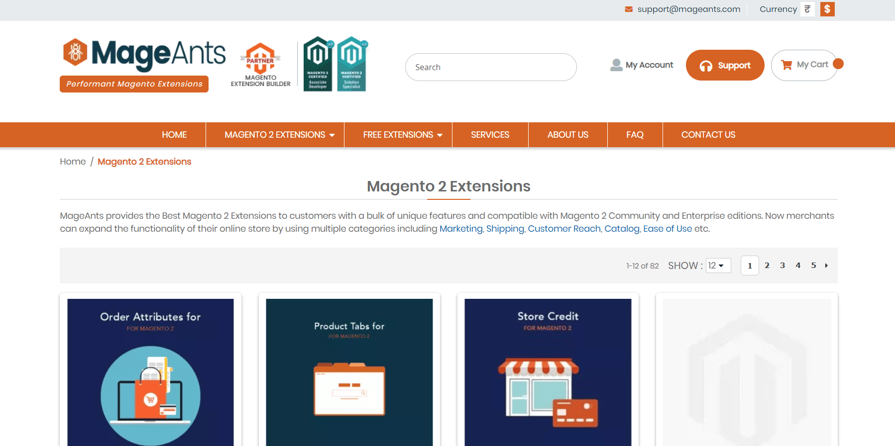 Magento extension provider Website