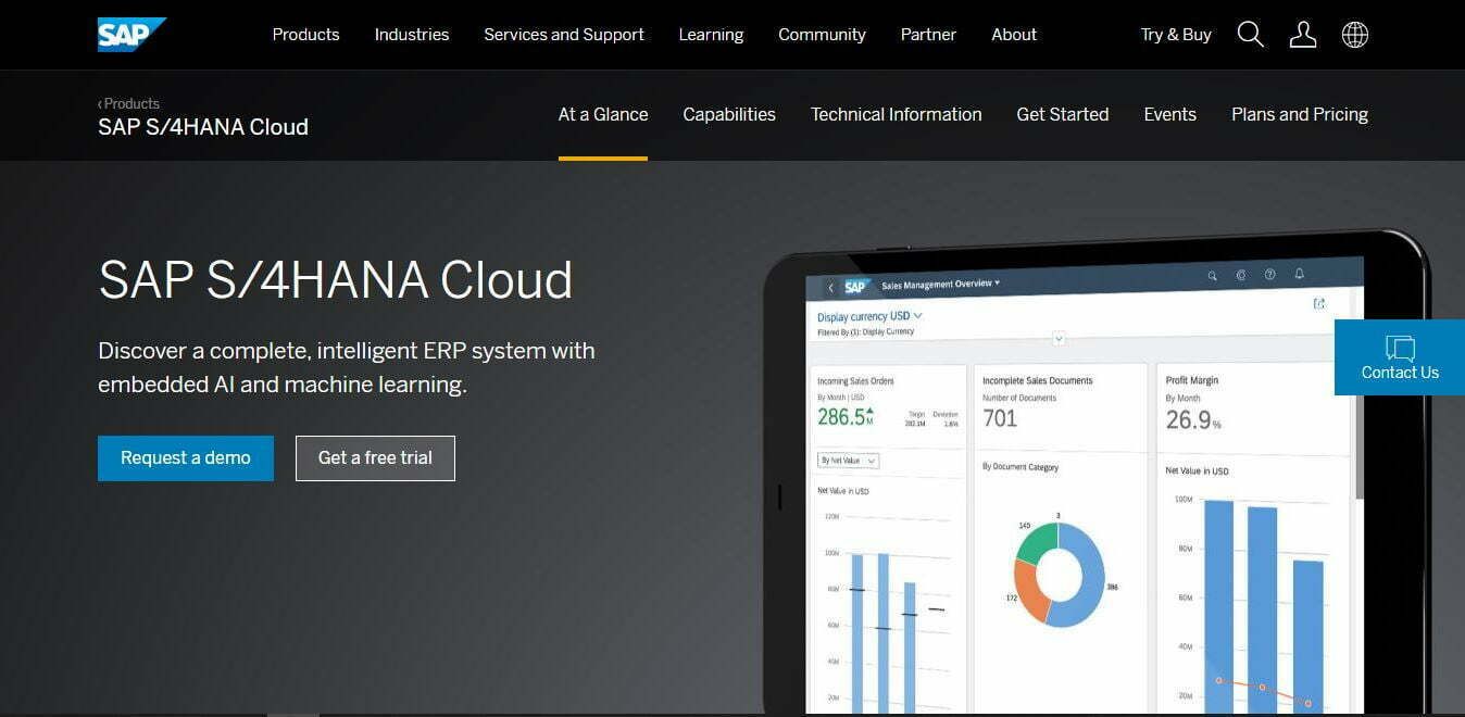 SaaS ERP vs Cloud ERP: Which One is Right for You? 2 The homepage of SAP S/4 HANA