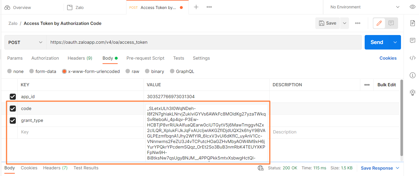 Zalo OA Tutorial 2025 - Creating Access Token 13 Zalo_access_token13