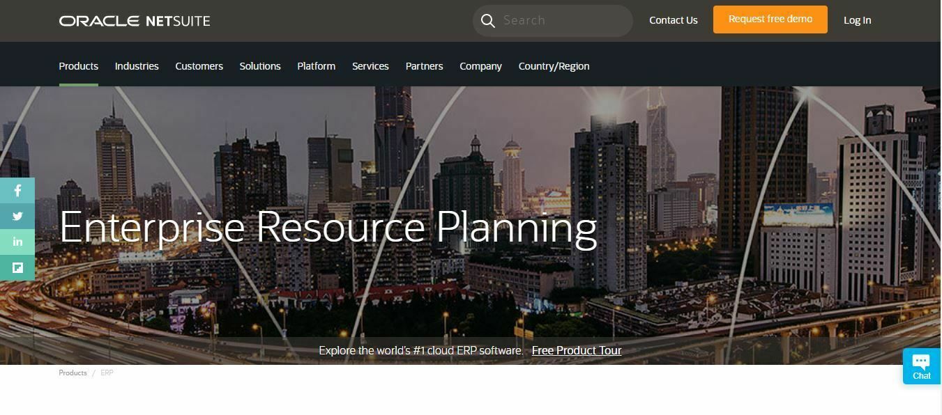 SaaS ERP vs Cloud ERP: Which One is Right for You? 4 The homepage of Netsuite ERP