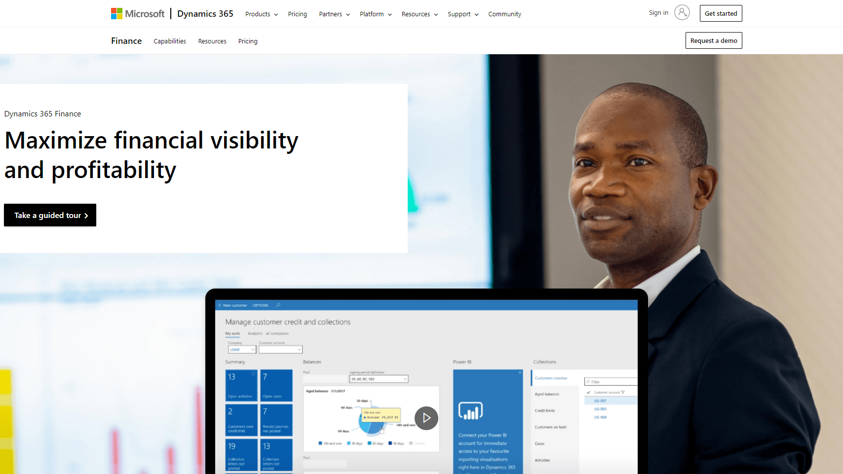 How can Businesses Take Advantage of ERP Finance in 2022? 10 Dynamics 365 Finance dashboard