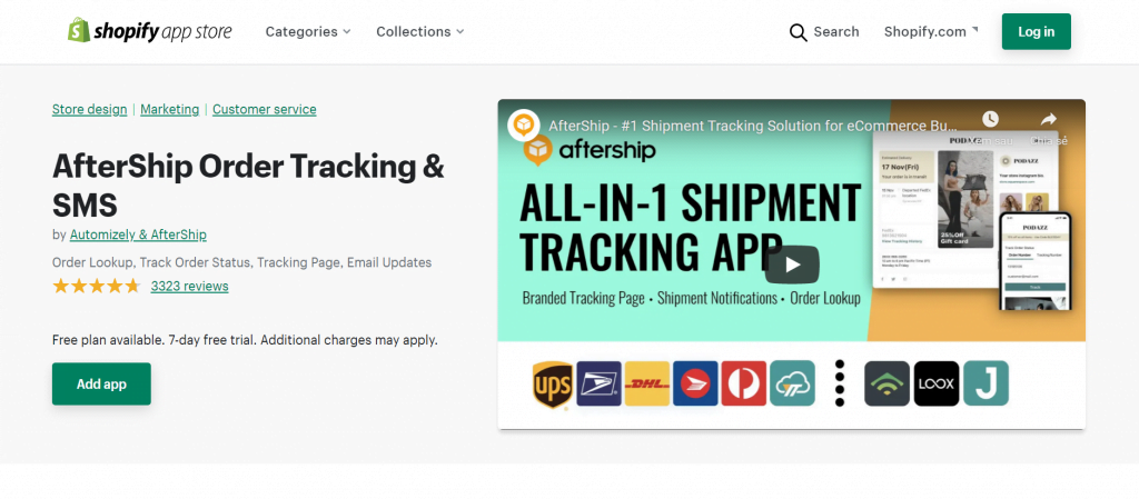 AfterShip Order Tracking & SMS