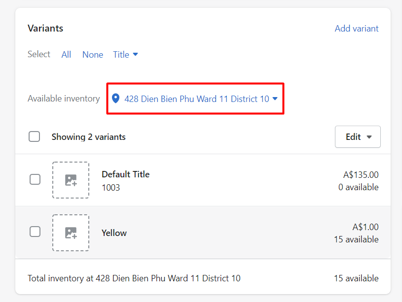 Shopify API 2025 - Adjusts the inventory level of an inventory item at a location 6 location