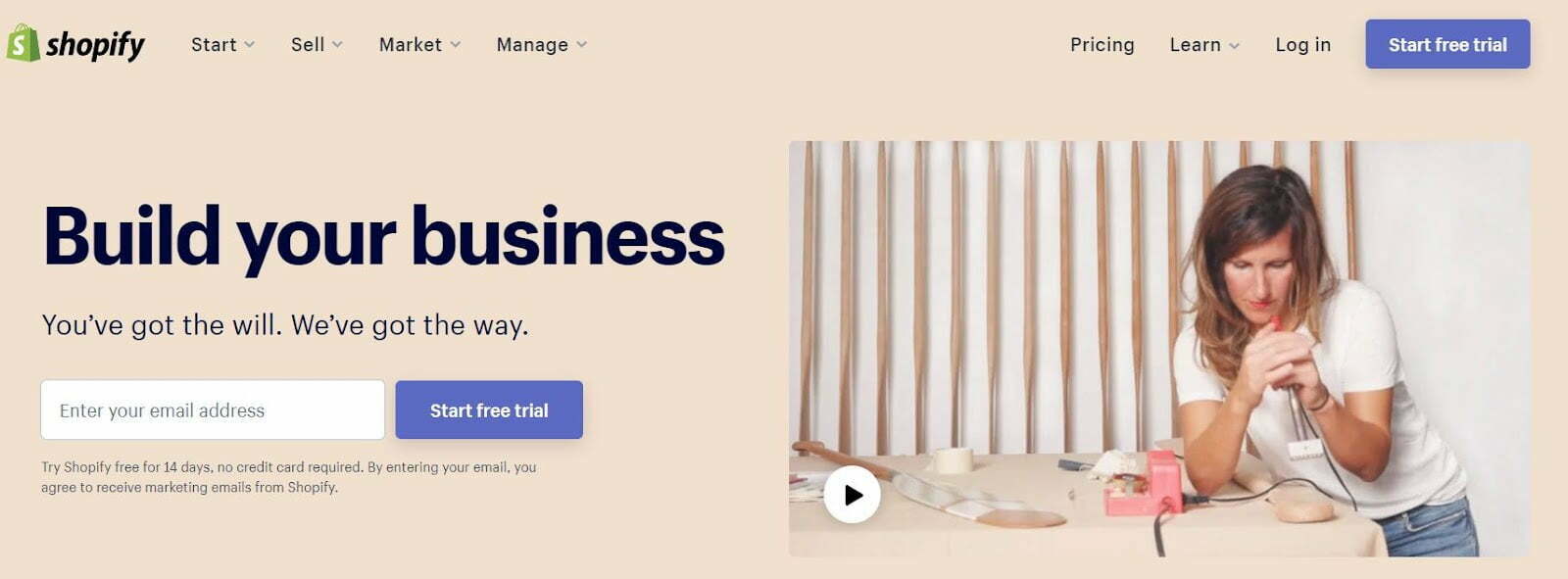 Shopify store