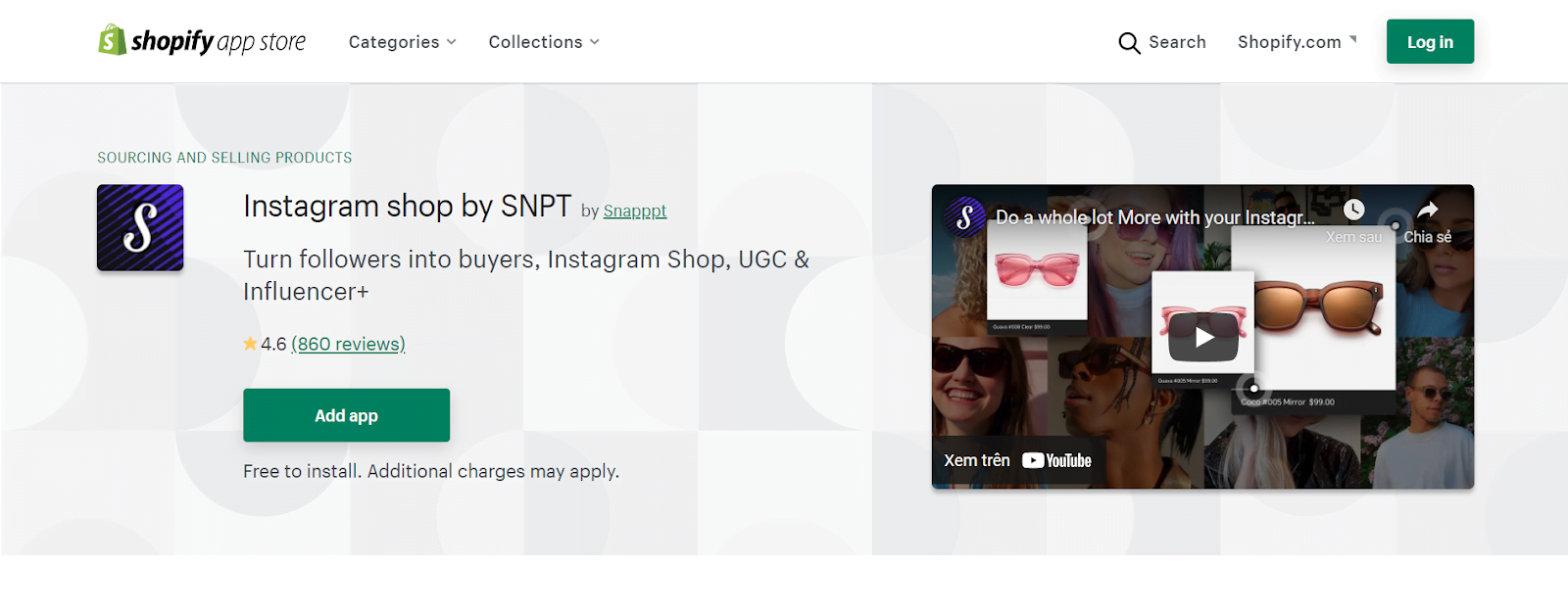 instagram shop shopify app