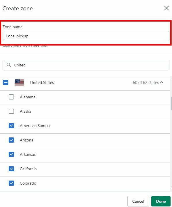 Disable shipping option for pick-up only products