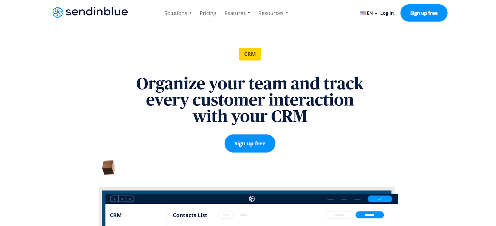 sendinblue crm