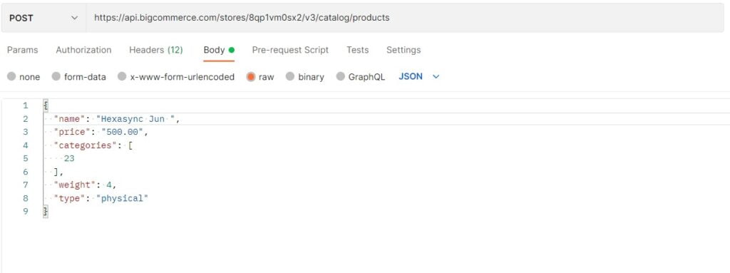 04 BigCommerce API How to create a product