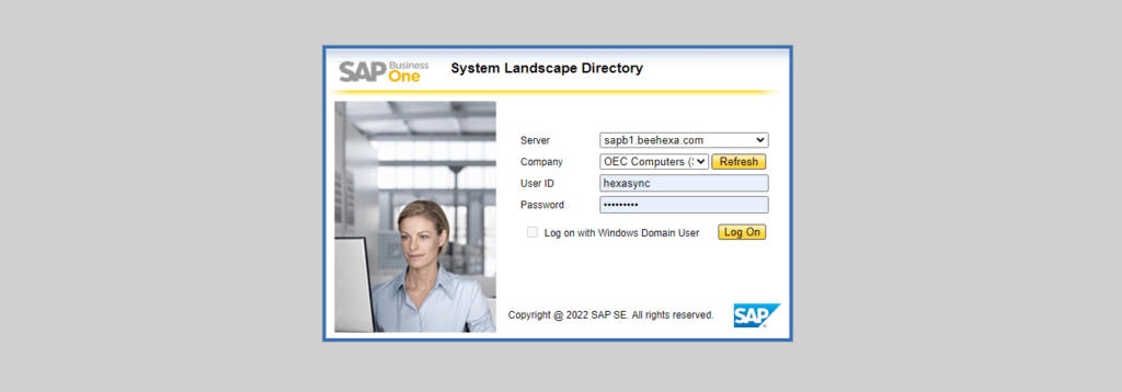 Step 1: Going to your SAPB1 login dashboard