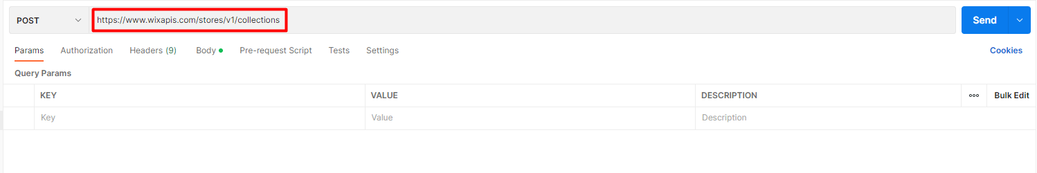 Wix API 2025 - How to create a product category using Postman 4 beehexa create a product category 1