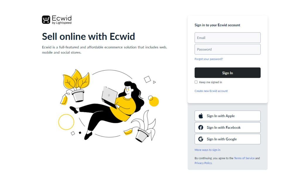 How to edit Product Missing Inventory in Ecwid 1 beehexa log in ecwid