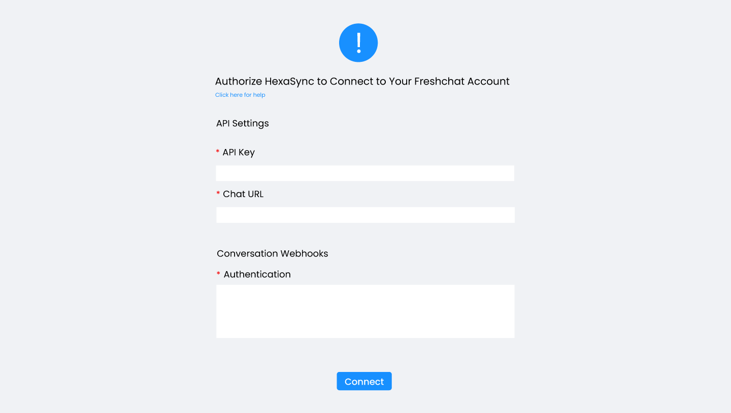 How to Authorize HexaSync to Connect to Your Freshchat Account 3 beehexa authorize freshchat2