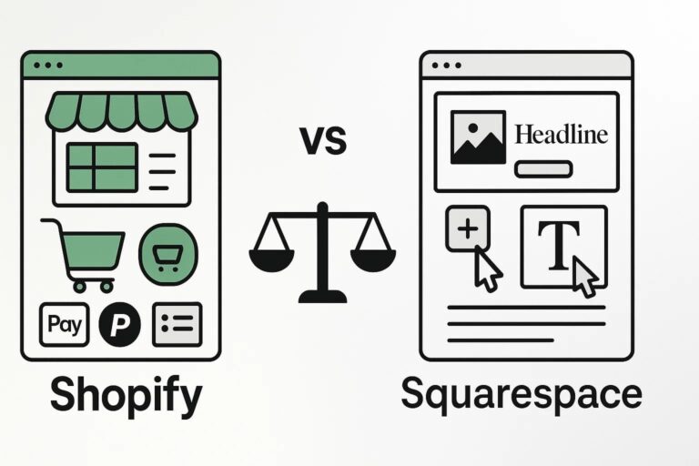 Shopify vs Squarespace comparison