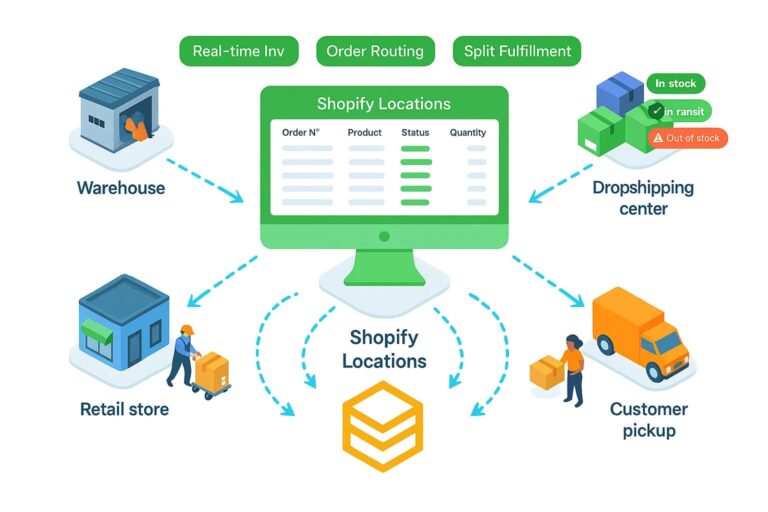 Shopify multiple shipping locations setup