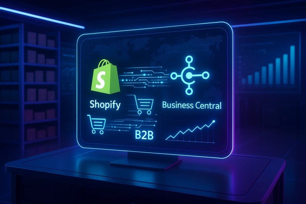 Shopify Business Central Integration: 7 Reasons Why the Default Connector Isn’t Enough for B2B eCommerce 1 B2B-Shopify-and-Business-Central-integration