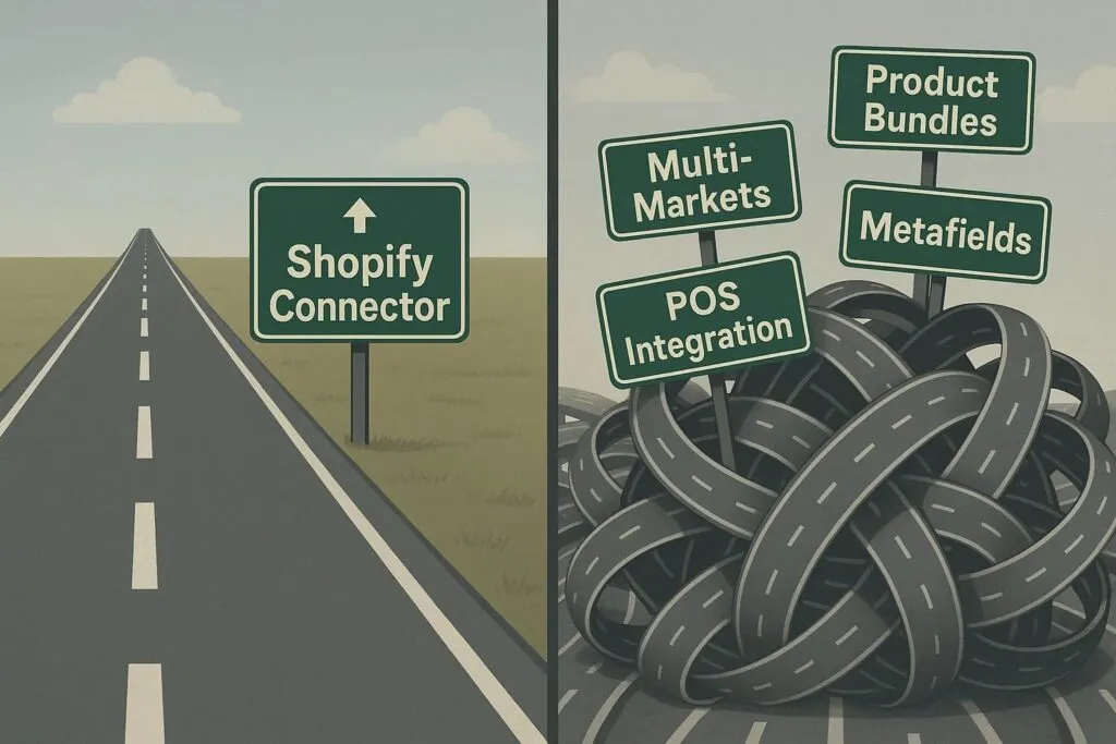 Shopify Connector vs Complex Business Needs: 5 Real Challenges and Smarter Alternatives 1 shopify-connector-limitations