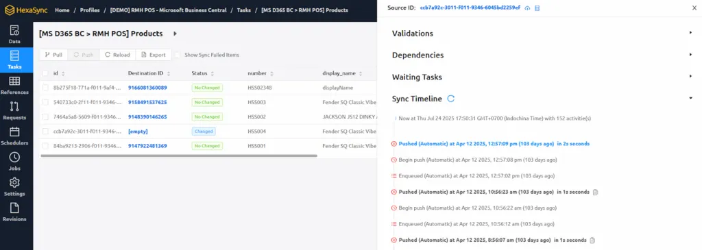 [Figure 5: Product Sync Errors Filter]