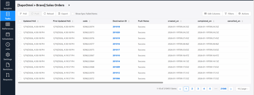 H12_task sales order sync log