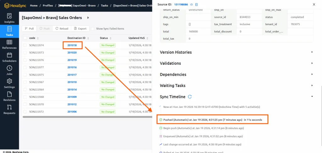 H13_Sales order sync failed items sync history